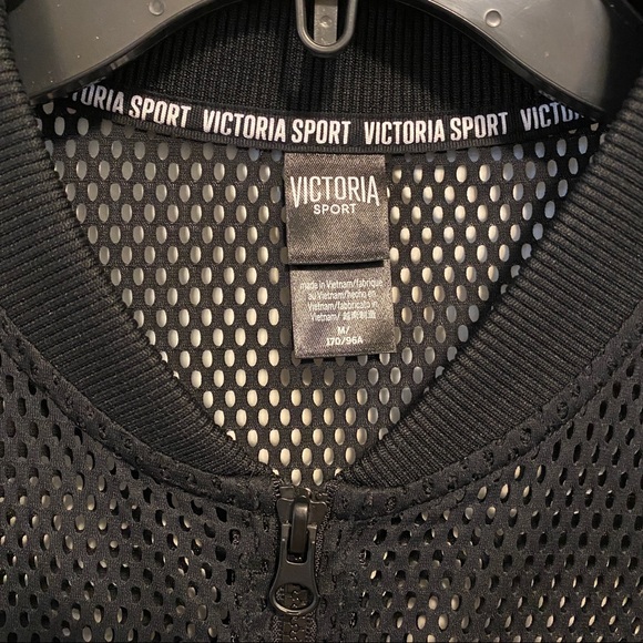 Black Mesh Zip Up - Picture 2 of 3